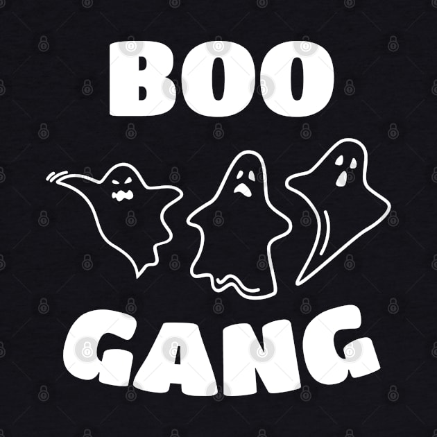 Boo Gang Funny Ghosts Halloween by totalcare